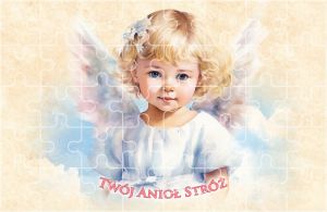 Puzzle religijne Anioł Stróż