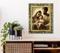 Obraz Święta Rodzina - rama z ornamentem
