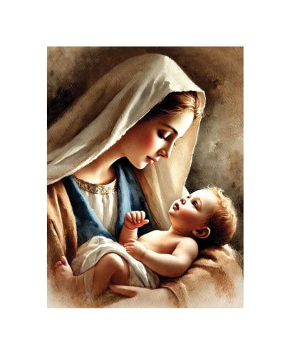 Plakat religijny Matka Boża z Dzieciątkiem Jezus