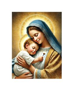 Plakat religijny Matka Boża z Dzieciątkiem Jezus