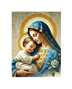 Plakat religijny Matka Boża z Dzieciątkiem Jezus