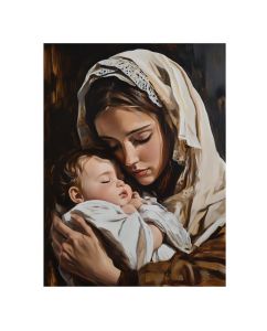 Plakat religijny Matka Boża z Dzieciątkiem Jezus