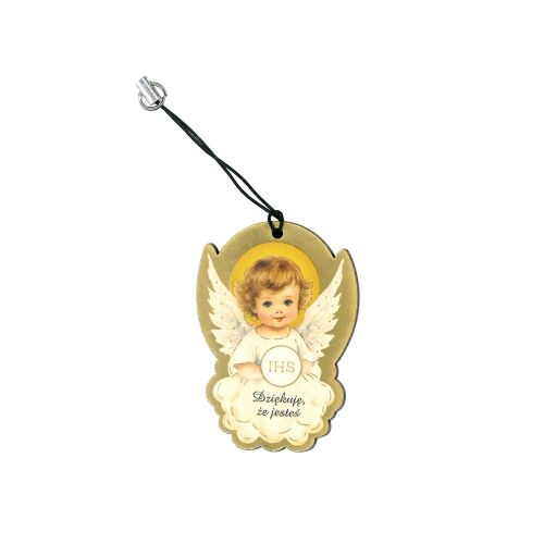 Brelok Aniołek Komunia Święta – Dziękuję że jesteś!