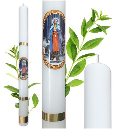 Gromnica z naturalnego wosku