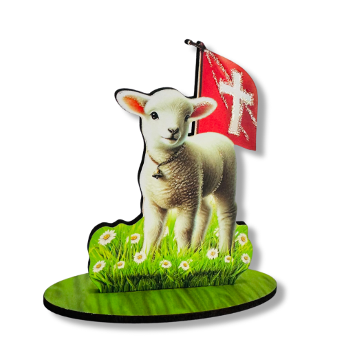Baranek Wielkanocny - figurka - ozdoba wielkanocna