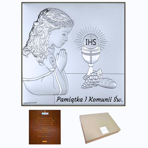 Pamiątka Pierwszej Komunii Świętej z dedykacją