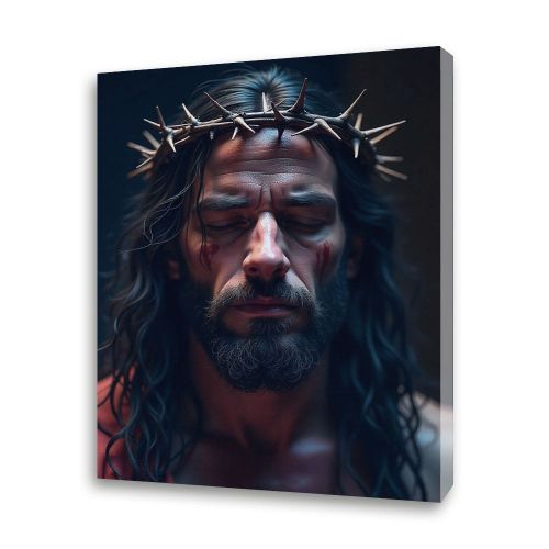 Obraz religijny na płótnie  Jezus w koronie cierniowej