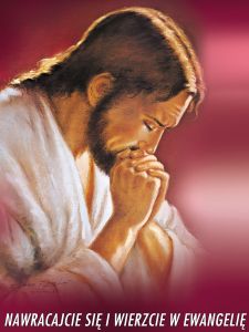 Baner na Wielki Post "Nawracajcie się i.." 75x100cm