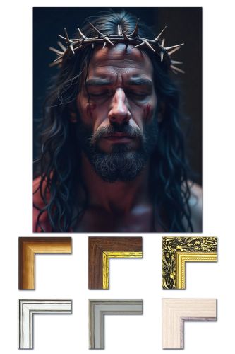 Obraz Jezus Chrystus Umęczony w koronie cierniowej dostępne ramy