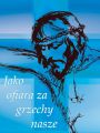 Baner na Wielki Post "Jako ofiara za grzechy nasze" 75x100 cm