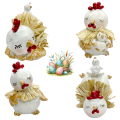 Kurczaczki Porcelanowe 4 sz. Ręcznie Malowane Dekoracje Wielkanocne