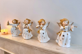 Figurka porcelanowa z Aniołem Stróżem - 4 szt.