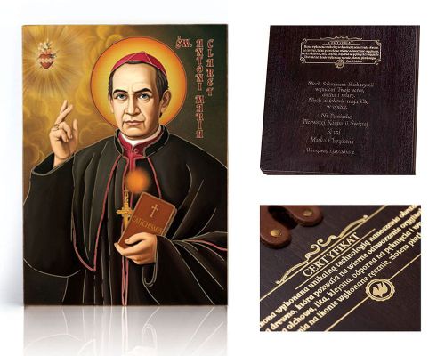 Ikona religijna Święty Antoni Maria Claret - dedykacja / własny tekst