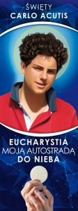 Baner Święty Carlo Acutis 75x200 cm