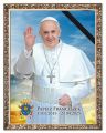 Obraz religijny Papież Franciszek - rama ornamentowa