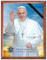 Obraz religijny Papież Franciszek - rama drewniana