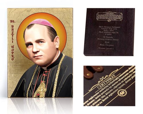 Ikona religijna Błogosławiony Bazyli Hopko - dedykacja / własny tekst