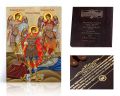 Ikona religijna Trzej Archaniołowie - dedykacja / własny tekst