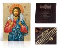 Ikona religijna Jezus Chrystus - Dobry Pasterz - dedykacja / własny tekst