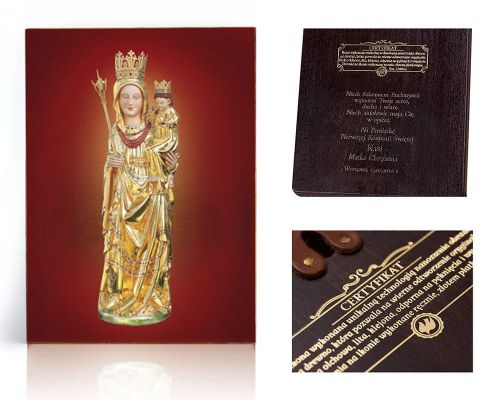 Ikona religijna Matka Boska Ludźmierska - dedykacja / własny tekst
