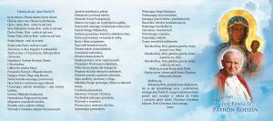 Modlitwy do Św. Jana Pawła II - 25 szt.