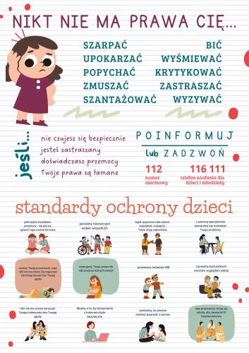 Standardy ochrony małoletnich - tablica - 100x70