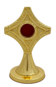 Relikwiarz z mosiądzu