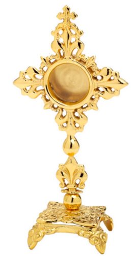 Relikwiarz ażurowy z mosiądzu