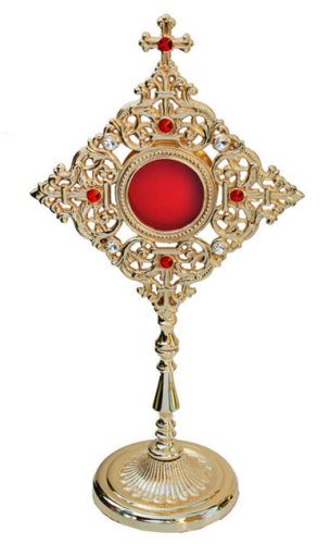 Relikwiarz mosiężny