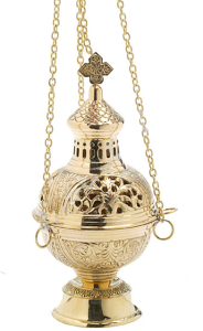 Trybularz mosiężny 28 cm