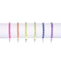 Bransoletka dziesiątek różańca 4mm neon Cromo mix kolorów