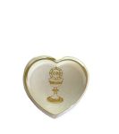 Pudełko, etui plastikowe na różaniec, serce, kielich