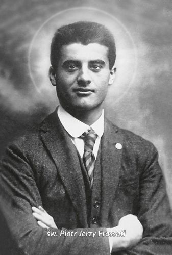 Obrazki święte z modlitwą za wstawiennictwem Świętego Piotra Jerzego Frassatiego