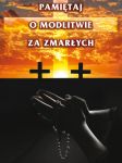 Baner na Wszystkich Świętych "Pamiętaj o modlitwie za zmarłych" 75x100 cm