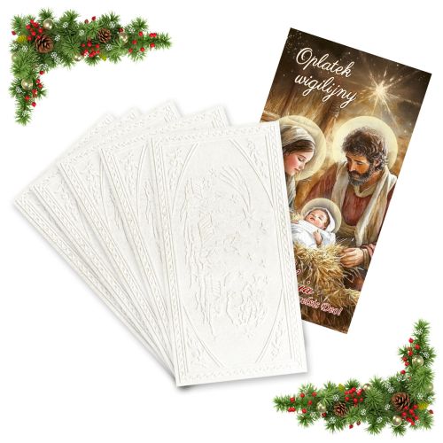Opłatki Wigilijne - 5 dużych opłatków