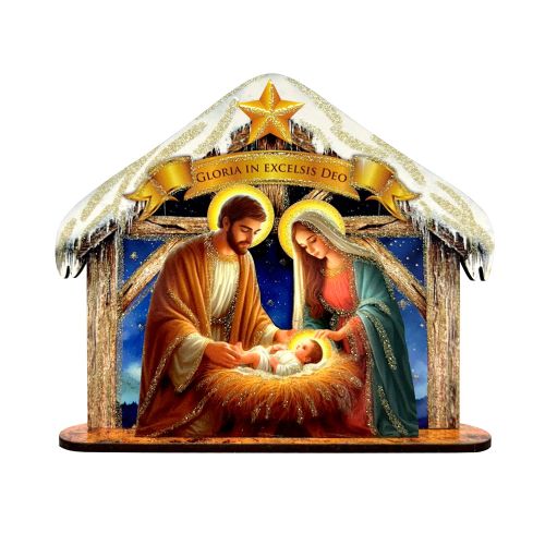 Szopka Bożonarodzeniowa - Szopka 13 cm