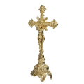 Krzyż ołtarzowy mosiężny - 47 cm