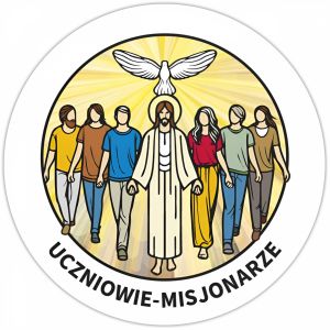 Plansza dekoracyjna „Uczniowie-Misjonarze” – śr. 80 cm 