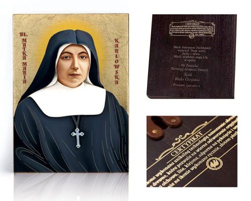 Ikona religijna Błogosławiona Matka Maria Karłowska - dedykacja / własny tekst