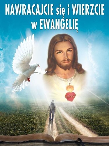 Baner na Wielki Post "Nawracajcie się i.." 75x100 cm