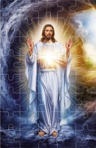 Puzzle Wielkanocne - Jezus Zmartwychwstały