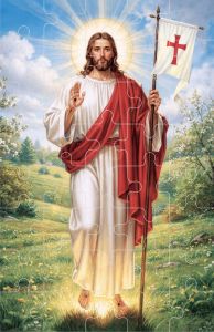 Puzzle Wielkanocne - Jezus Zmartwychwstały