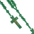 Różaniec Komunijny drewniany | zielony