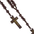 Różaniec Komunijny drewniany | czarny