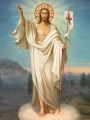 Baner na Wielkanoc - Jezus Zmartwychwstały 75x100 cm