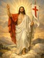 Baner na Wielkanoc Jezus Zmartwychwstały 75x100 cm
