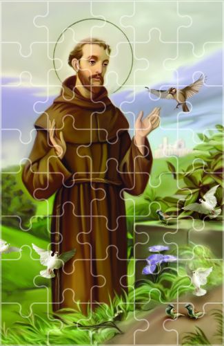 Puzzle religijne Święty Franciszek