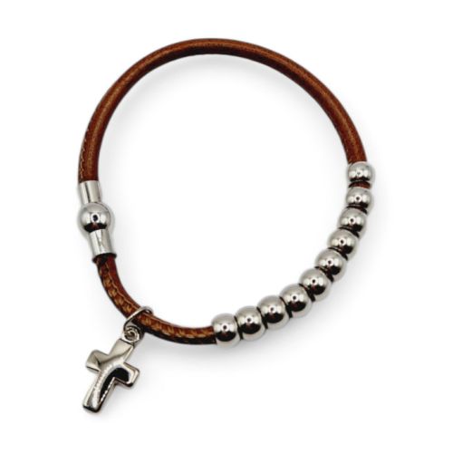 Bransoletka religijna brązowa