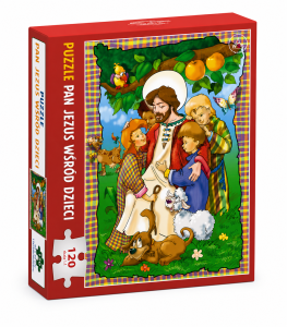 PUZZLE JEZUS WŚRÓD DZIECI 120 EL