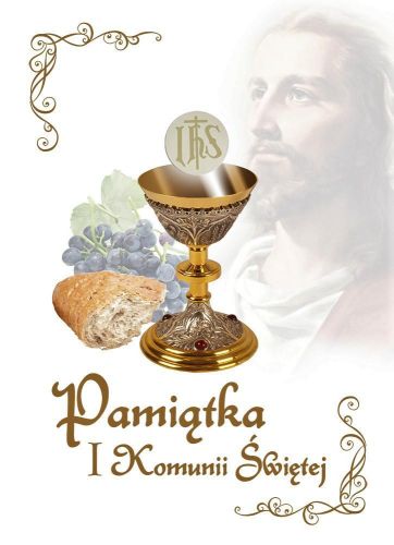 Pamiątka Pierwszej Komunii Świętej mała- biała